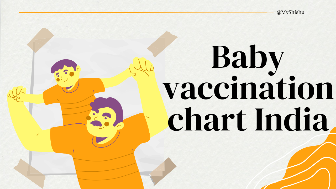Baby vaccination chart India MyShishu